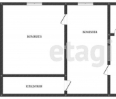 2-комн, 44кв м, этаж 3/5 Ленинский пр-кт, 9