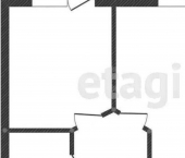 1-комн, 43кв м, этаж 17/17 улица Маршала Одинцова, 25Б/12