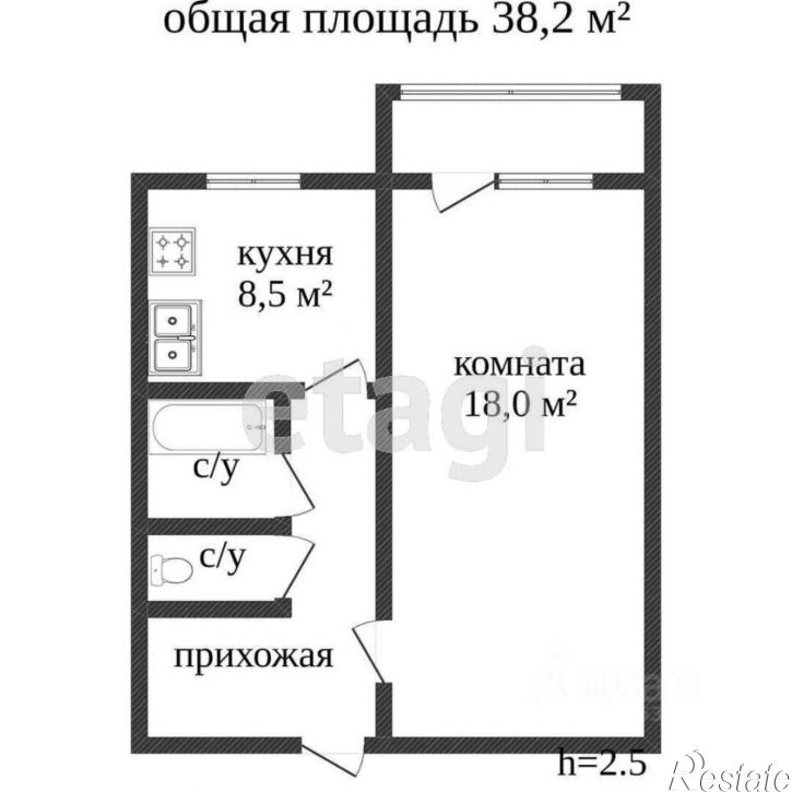 1-комн квартира Транспортная улица, 12/5,  д. 12/5