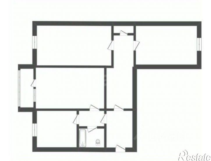 3-комн квартира