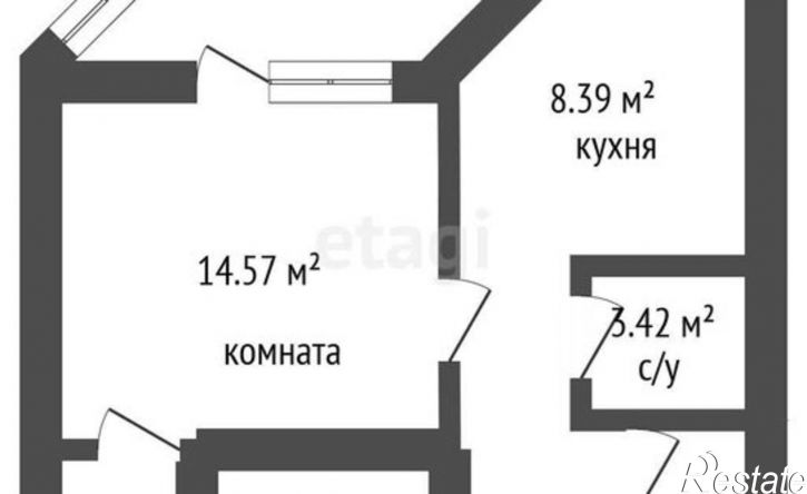 1-комн квартира Воронеж, Ростовская улица, 73Дк1