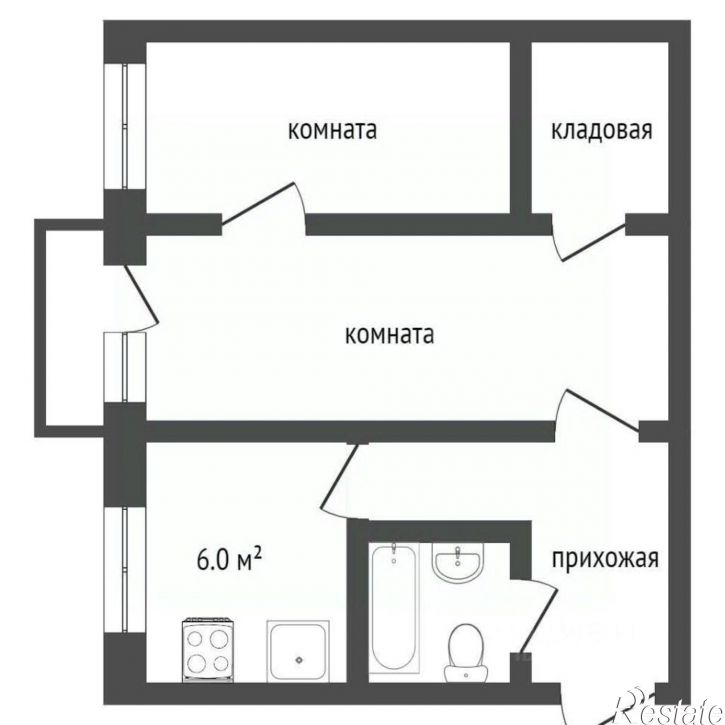 2-комн квартира городской округ Воронеж