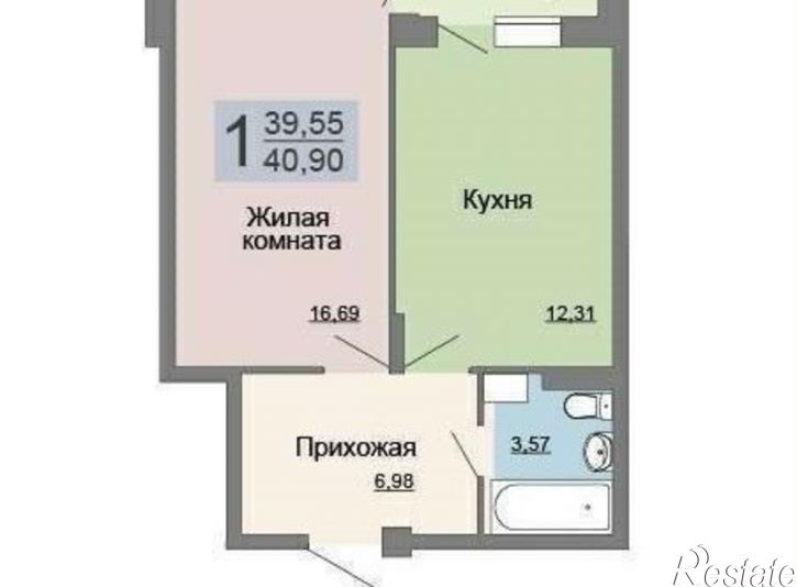 1-комн квартира Воронеж, улица Саврасова, 86