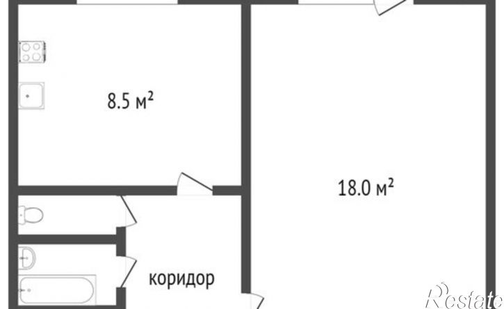 1-комн квартира Воронеж, улица 9 Января, 233/21
