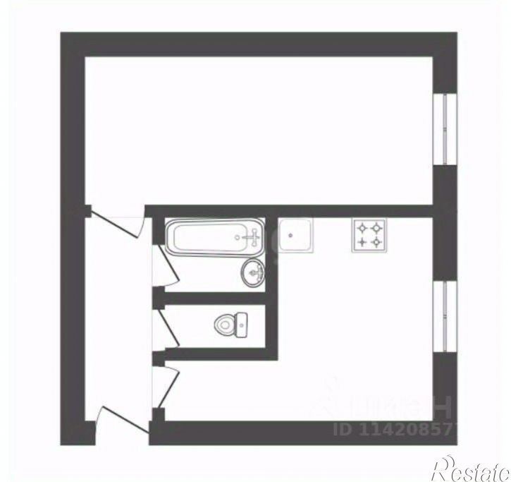 1-комн квартира ул Аэродромная, 11,  д. 11