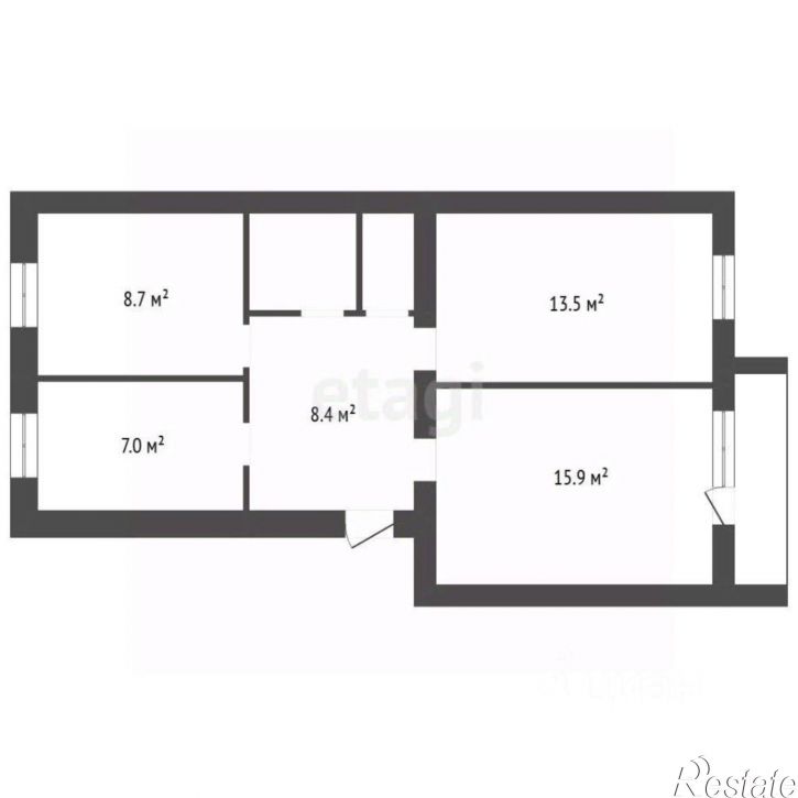 3-комн квартира Поворинский район