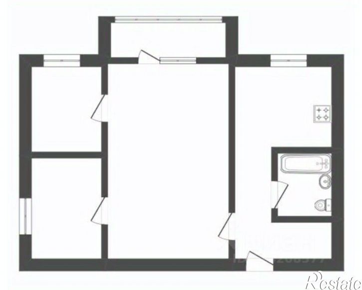 2-комн квартира