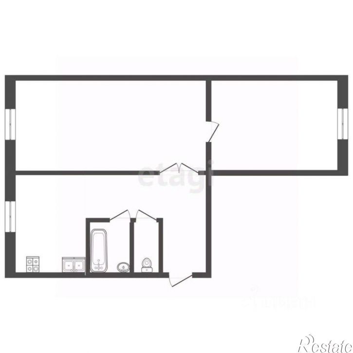 2-комн квартира ул Терешковой, 16Б,  д. 16Б