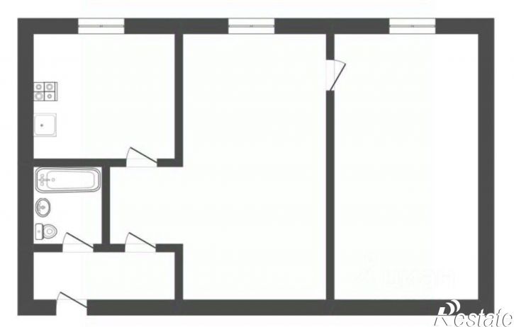 2-комн квартира Грибановский район