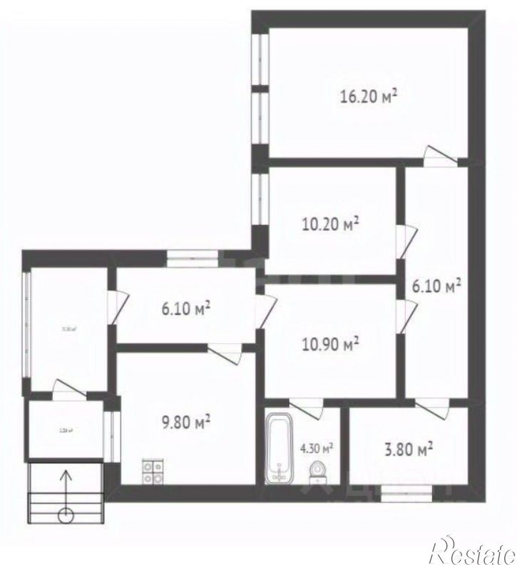 3-комн квартира