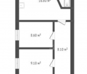 3-комн, 61кв м, этаж 1/1 Борисоглебск, Дубровинская улица, 95